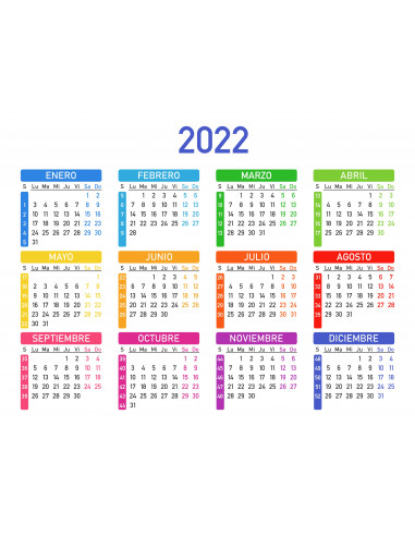 Calendario 2022 con imán. Ideal para...
