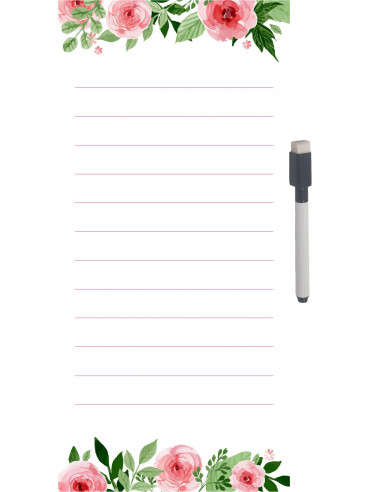 Notas magnéticas para nevera FLORES