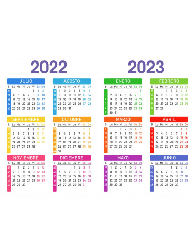 Calendario 2022 / 2023 con imán....