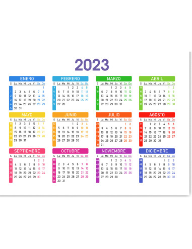 Calendario 2023 con imán. Ideal para...