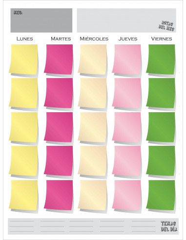 Calendario Post it