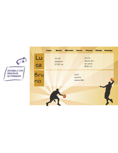 Calendario Basket